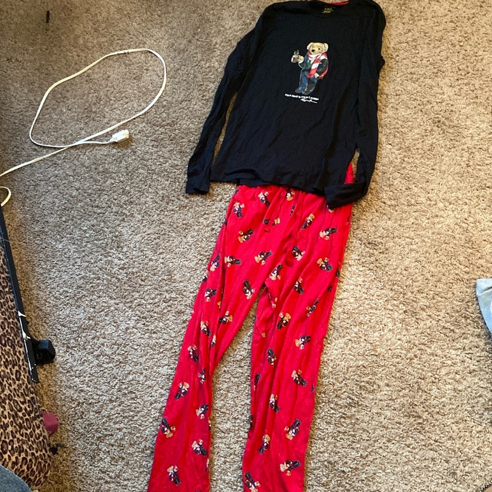 Ralph Lauren Christmas long sleeve pajama set
